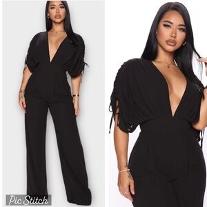 Fashion Nova New! Sexy V-Neck  Jumpsuit